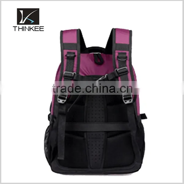 2015 New Fashion Waterproof Backpack Bag/laptop Backpack High Quality/khaki Backpack Pure Color photo-6