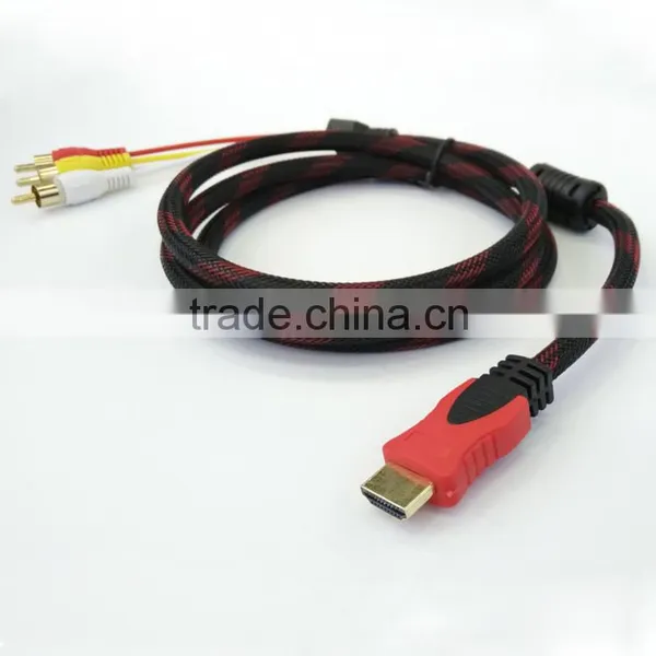 Factory Customized 1.5m/5ft Hdmi to av Adapter Cable for Computer/monitor/projector/home Theater photo-5