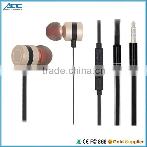 2016 China Factory New Custom Flat Cable Earphone With Mic photo-3