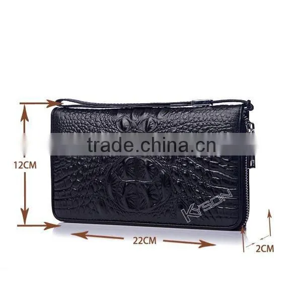 Multi Currency China Wholesale Full Grain Leather Wallet photo-4
