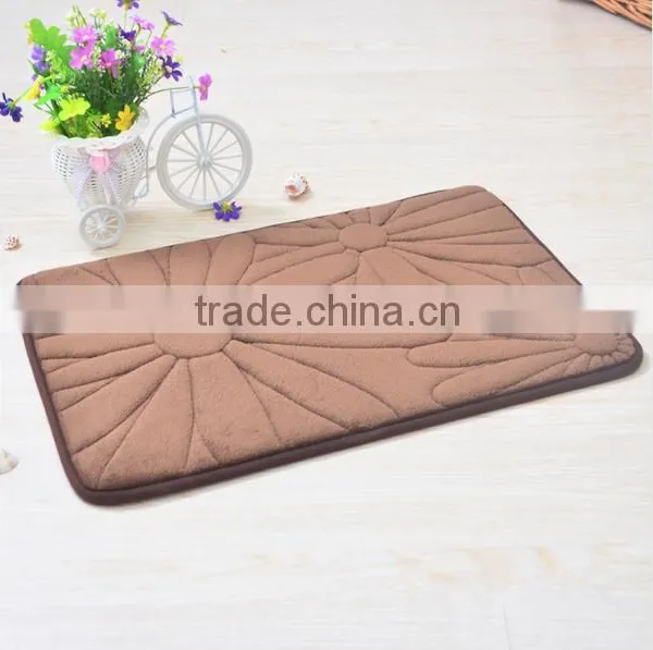 50x80cm Machine Washable Embossed Bath Mat photo-5