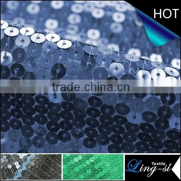 Polyester Mesh Sequin Embroidery Fabric For Dress DSN508 Quality Choice