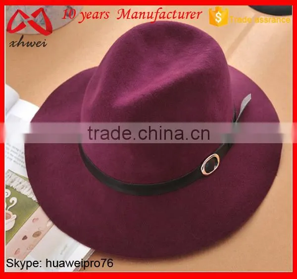 Men Khaki Woolen Felt Hat Cowboy Hat With String photo-3