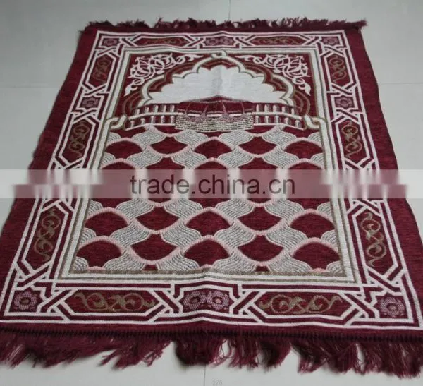 High Quality Prayer Carpet Rugs BT-227 Polyester Muslim Carpet photo-5