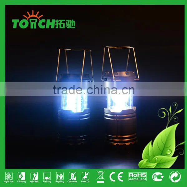 Brand New Plastic Rechargeable Emergency Camping Light High Quality LED Camp Torch Lamp 2 in 1 Lantern photo-6