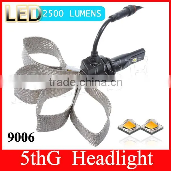 HB4 (9006) LED Headlight Bulbs Conversion Kit With Flexible Tinned Copper Braid LED Headlight Kit photo-6