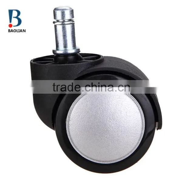 2016 Hot-sale Special Waterproof 2"white Painting Nylon Plastic PU Rubber Coating Caster for Office Chair photo-6