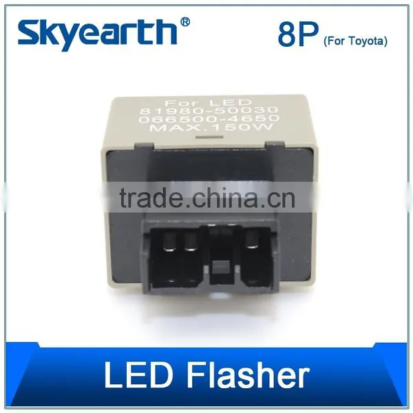 Factory Promotion 12V Car LED Flasher Raly, LED Warning Canceller Auto Parts For Toyota LED Flasher 8P photo-6