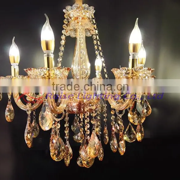 Various Classical European Cooper/Glass/Wooden Crystal Chandelier Light Table Lamp Floor Lamp for Hotel Project photo-5