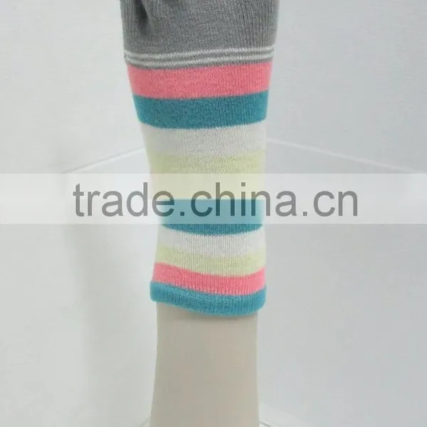 Multi Stripe 5 Toe Sock