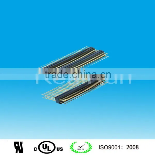 1.27 x 2.54 mm Pitch Double Row DIP Pin Header Connector