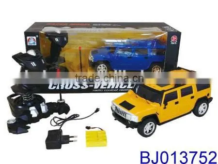 Best Kid Toy Yellow Remote Control Car Cross Country Car 4ch Big Wheels rc Car Kit photo-3