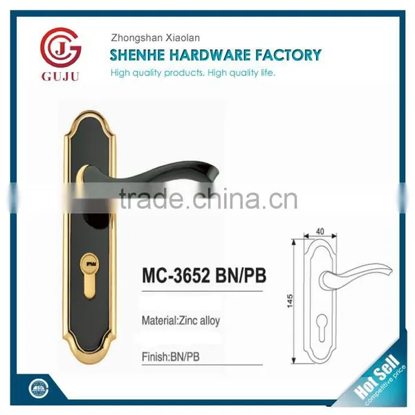 External Pull Handle Main Door Lock Entry Set Cylinder Lock photo-2