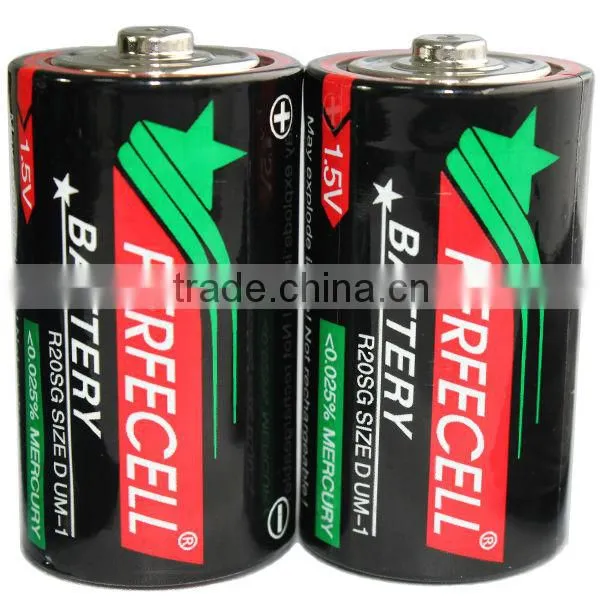 Top Seller Zn-MnO2 Battery Batteries Price Size D R20 UM-1 photo-3