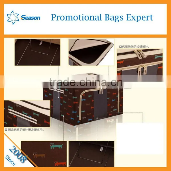 Zipper Fabric Storage Boxes Fancy Storage Boxes Foldable Fabric Storage Box photo-4
