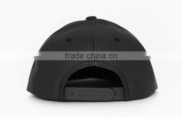 Cheap Promotional 6 Panel Leather Baseball Cap Without Logo photo-6