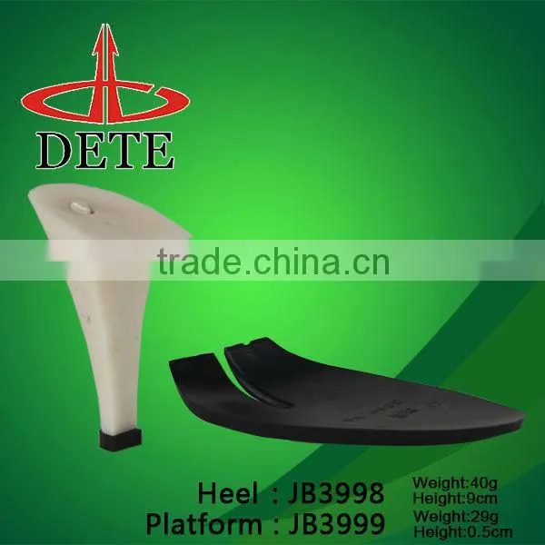 abs plastic platform shoe heels Nude high heel made in china