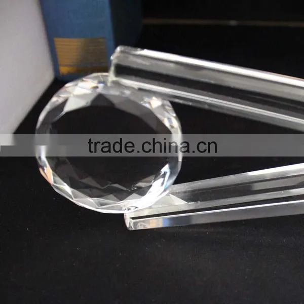 "v" Shaped Crystal Round Ball Troghy Cup photo-4