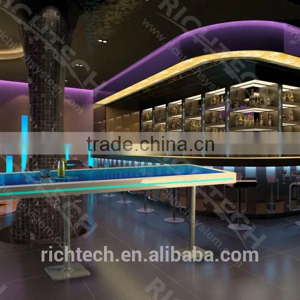Richtech Decorative Panel Interactive Night Club Furniture Bar Table photo-3