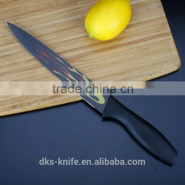 8 Inch Carving Knife With New Designed PP+TPR Handle and Non-stick Coating Blade Stainless Steel Kitchen Knife KP1402-S