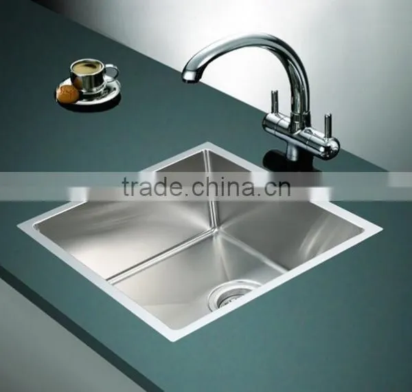 SUS304 Handmade Undermount Single Bowl Handmade Bar Sink Made in China photo-5