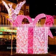 2015 NEW Design LED Christmas Decoration Pink Gift Box Led Light photo-6