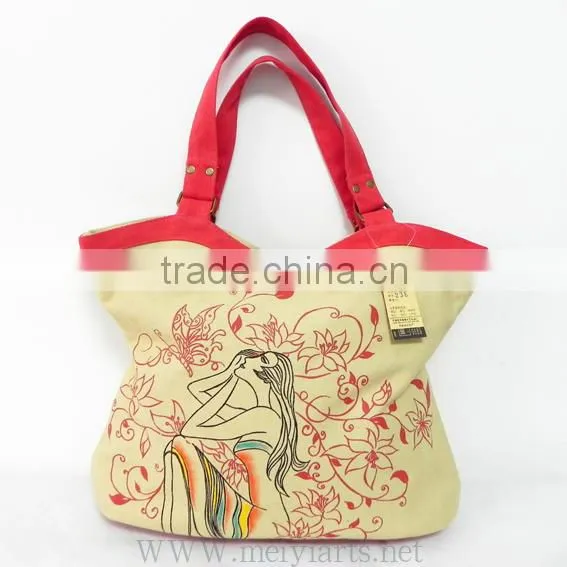 Young Girl Printing Tote Bag for Women photo-5