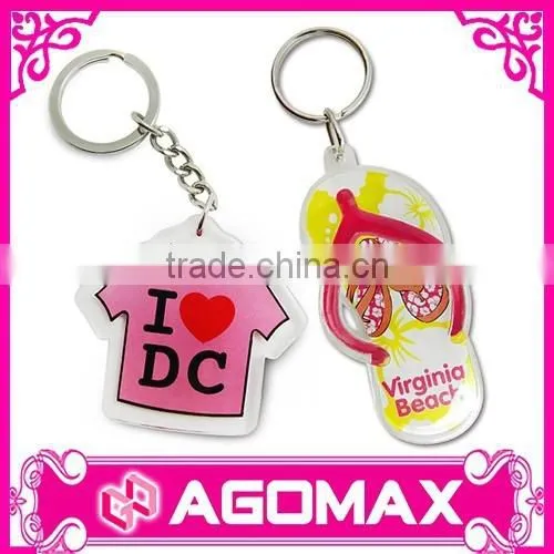 Factory Direct Sell Photo Clear Rectangle Keychain Acrylic Custom Key Chain photo-3