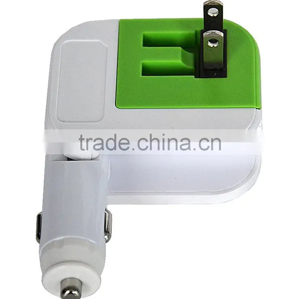 2016 New Style Dual Usb Car Charger and Wall Charger photo-2