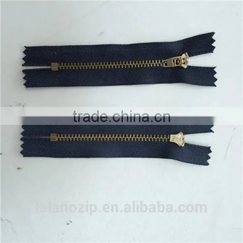 Leather Jacket Metal Zipper for Wholesale Clothing 5# Brass photo-3