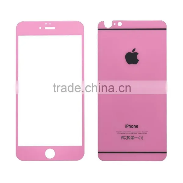 2015 Full Cover Printed Screen Protector for Iphone Color Tempered Glass Screen Protector on photo-4