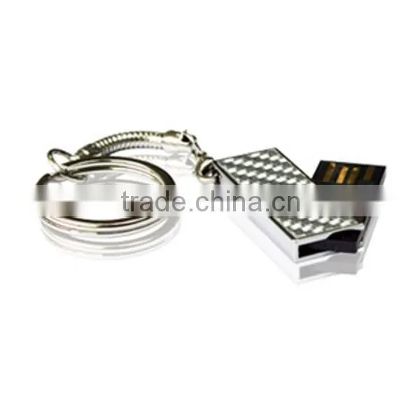 Keychain Attached Swivel Usb Drive With Waterproof Chip