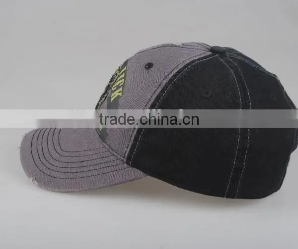 Pre-curved Gray Men Outdoor Baseball Cap photo-3