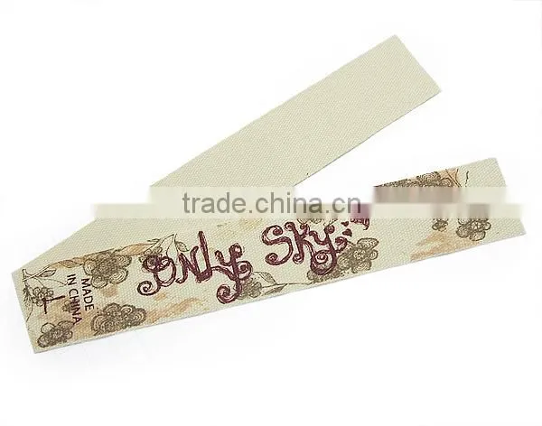 Custom Logo Printed Clothing Gament Cotton Twill Tape photo-2