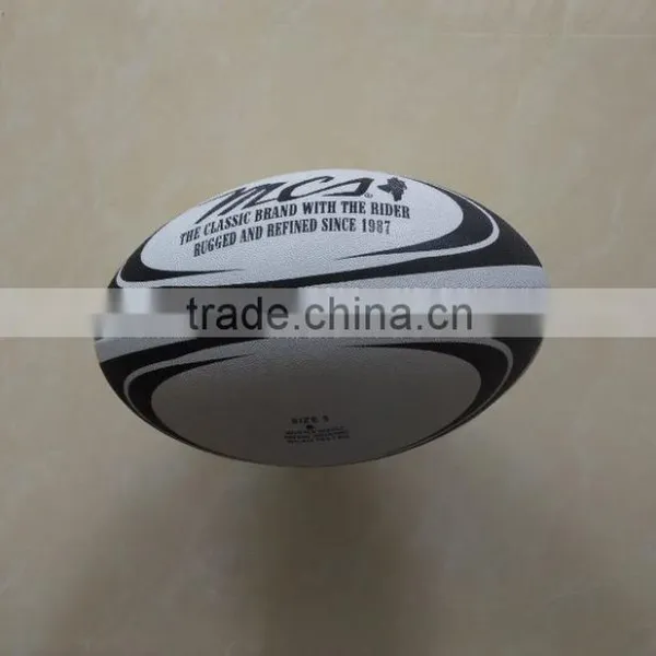 Wholesale Promotional Best Quality Inflatable Customized Pvc Leather Rugby Ball photo-4