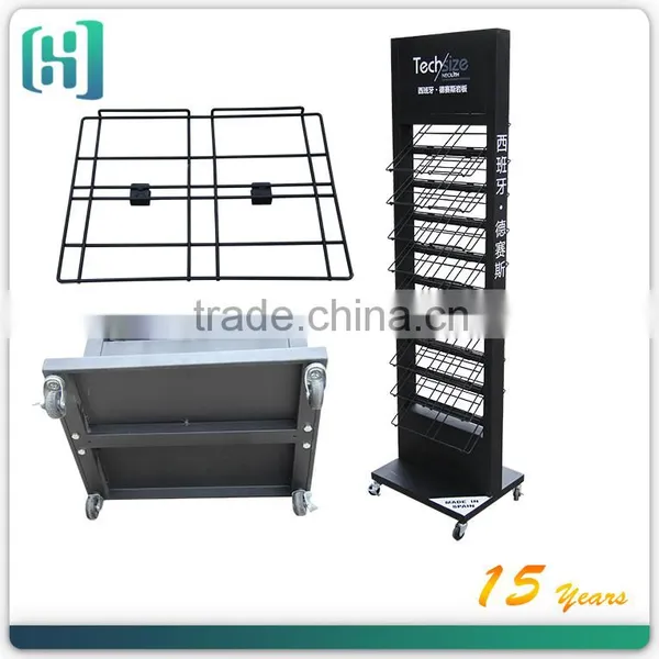 Metal Wholesale Floor Ceramic Tiles Glass Price Display Stand HSX-S0029 photo-4