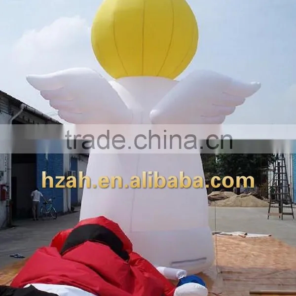 Giant White Inflatable Static Angel for Outdoor Decoration photo-2