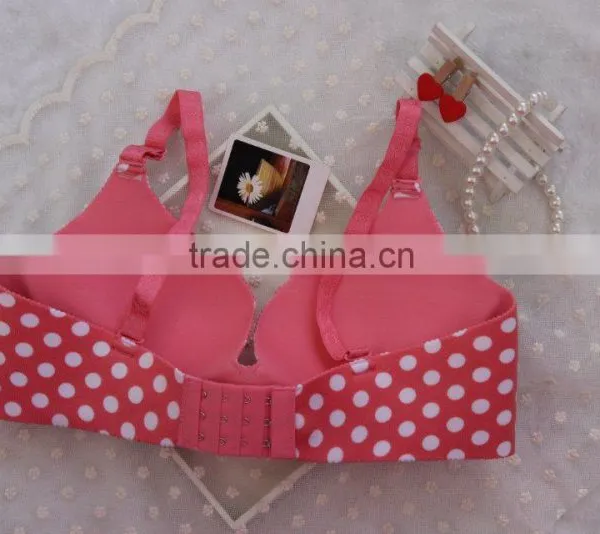 One Piece Seamless Bra With Red Dotted photo-2