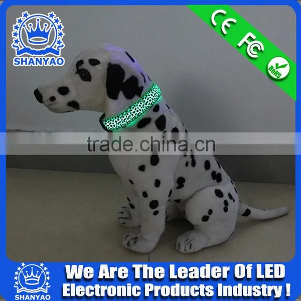 2015 Hot Selling Christmas LED Plastic Pet Collar With Leopard photo-6