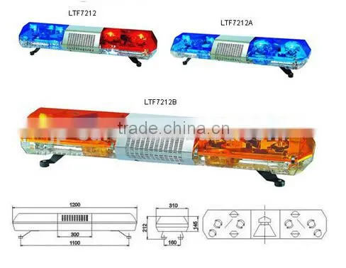Cheap Price Police Car Roof Halogen Warning Light Bar, Revolvng Rotator Warning Light Bar LTF5117 photo-3