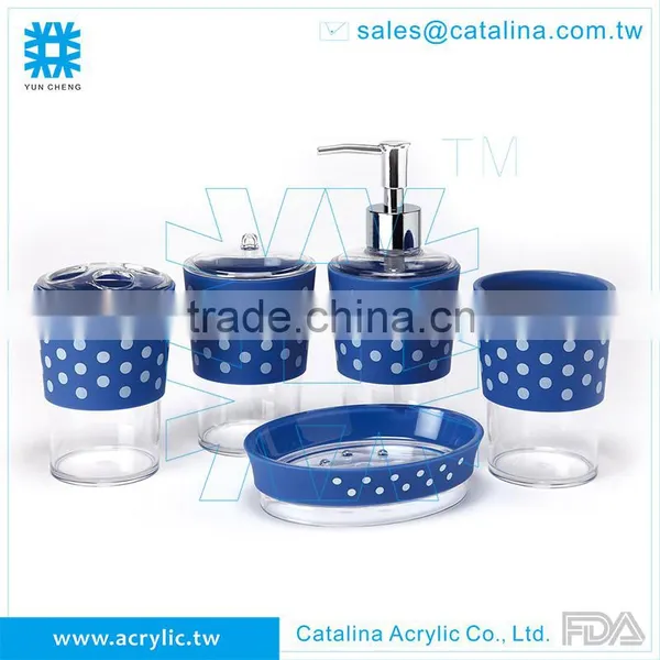 Tooth Brush, Set or Separate of Tumbler Cotton Jar Lotion Dispenser Soap Dish Acrylic Bathroom Accessory photo-2