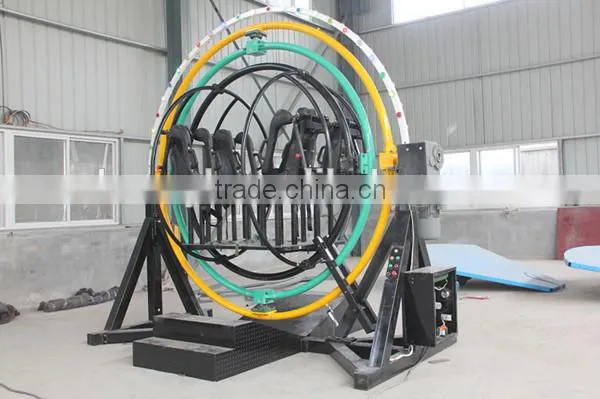 Thrilling Amusement Park Equipment Human Gyroscope Three Dimensional Space Ring Rides photo-5