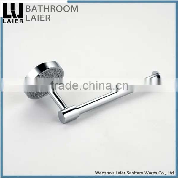 60933d Hot Sale Zinc Tube Chrome Plated Hotel Equipment Modern Design Bathroom Fittings Names Toilet Paper Holder photo-4