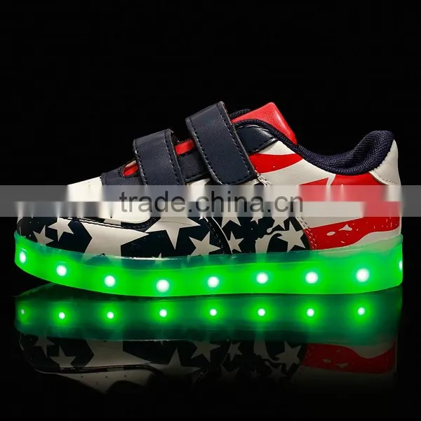 2016 The Latest Child LED Flashing Lights Shoe Buckle Strap Shoe LED Shoes photo-3