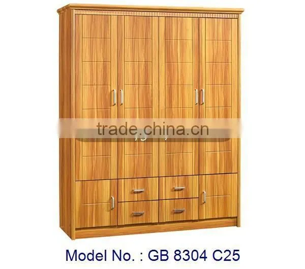 Large Cabinet For Bedroom 4 Doors Wardrobe Furniture, Malaysia Bedroom Furniture, Bedroom Closet Wood Wardrobe Cabinets, Classic