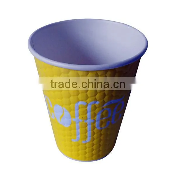 2016 New Design Customer Logo 7oz/8oz Ripple Wall Paper Cup for Wholesale photo-4