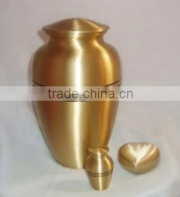 Classic Bronze Brass Metal Cremation Urn