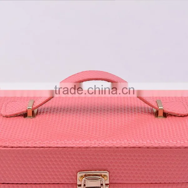 Chinese Factories Wholesale Custom Portable Luxurious Leather Cosmetic Box, Multi-function Eye Shadow Box, Beautiful Storage Box photo-5