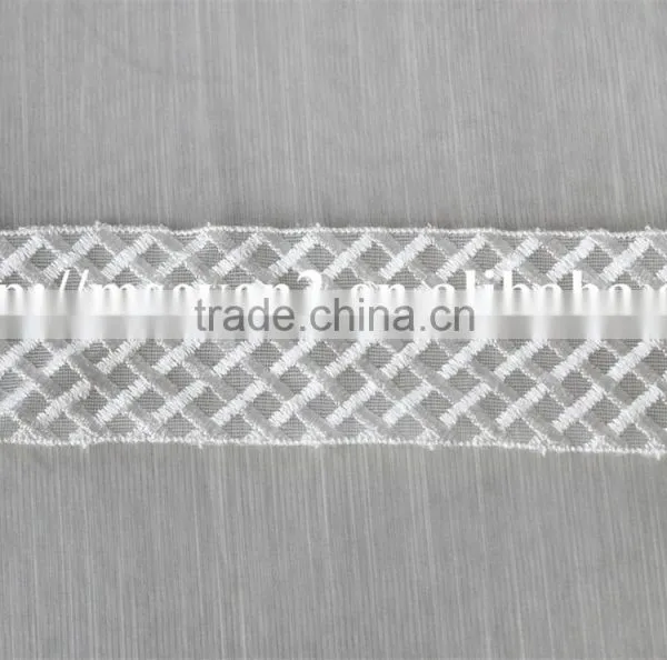 High Quality White 100% Polyester Lace Trim Guipure Lace for Hat photo-2