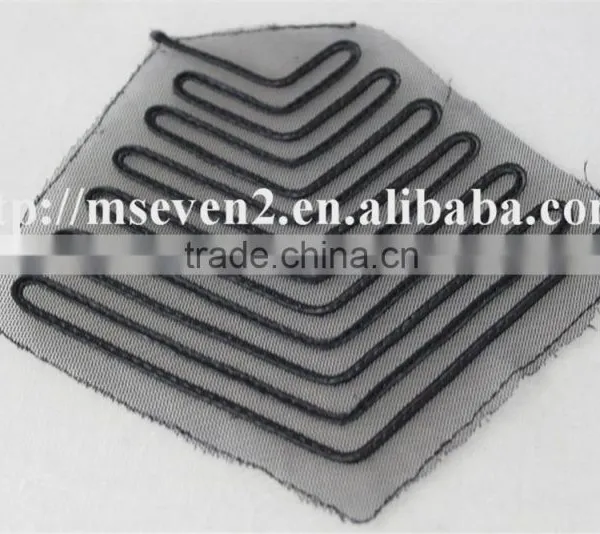 Hot Lace Embroidery Patch Trim in Black Color Shoulder Patches for Clothing photo-5
